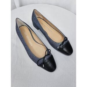 Stuart Weitzman Sparkling Navy and Black Loafers